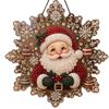 Christmas Pearl Diamond Painting Suncatcher Kit - 8 Inch Acrylic Snowflake Ornament with 3D Mixed-Size Beads Pre-Assembled Metal Chain for Holiday