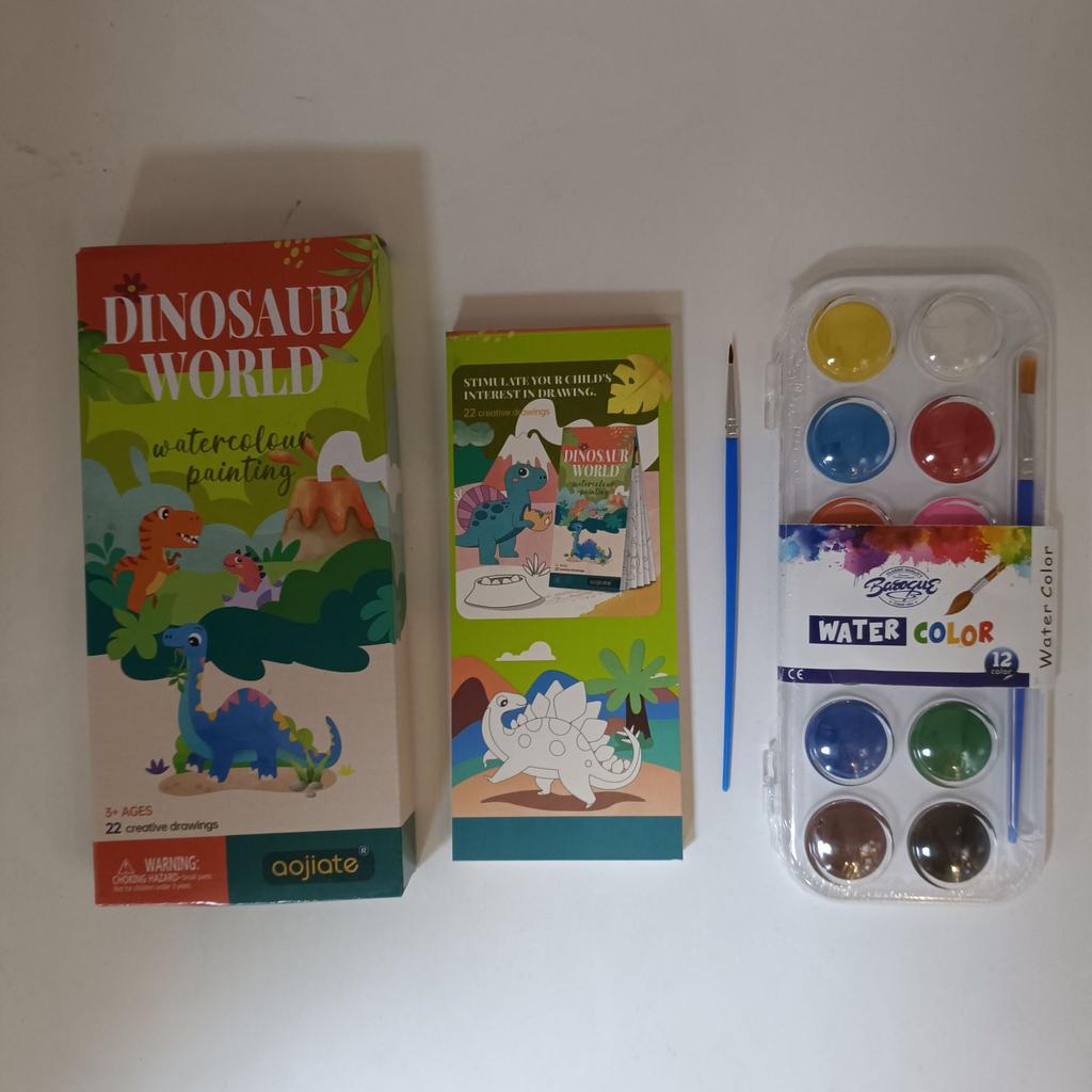 Children's Watercolor Small Animal Picture Book/watercolor Painting Book Coloring Bookmark/Christmas DIY Painted Paint Book Toy Suit