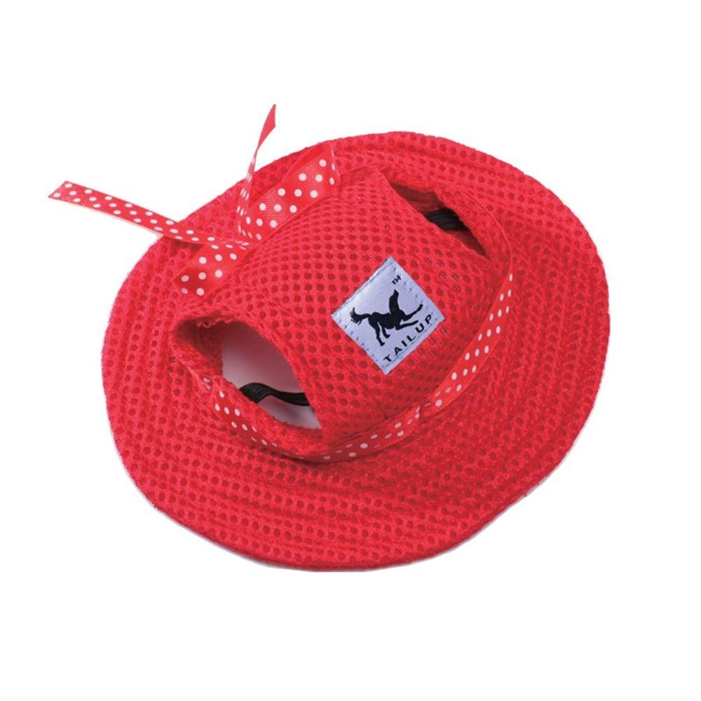 Stripe for Small Medium Mesh Cloth Canvas Cat Hat Dog Caps Pet Products Sunhat