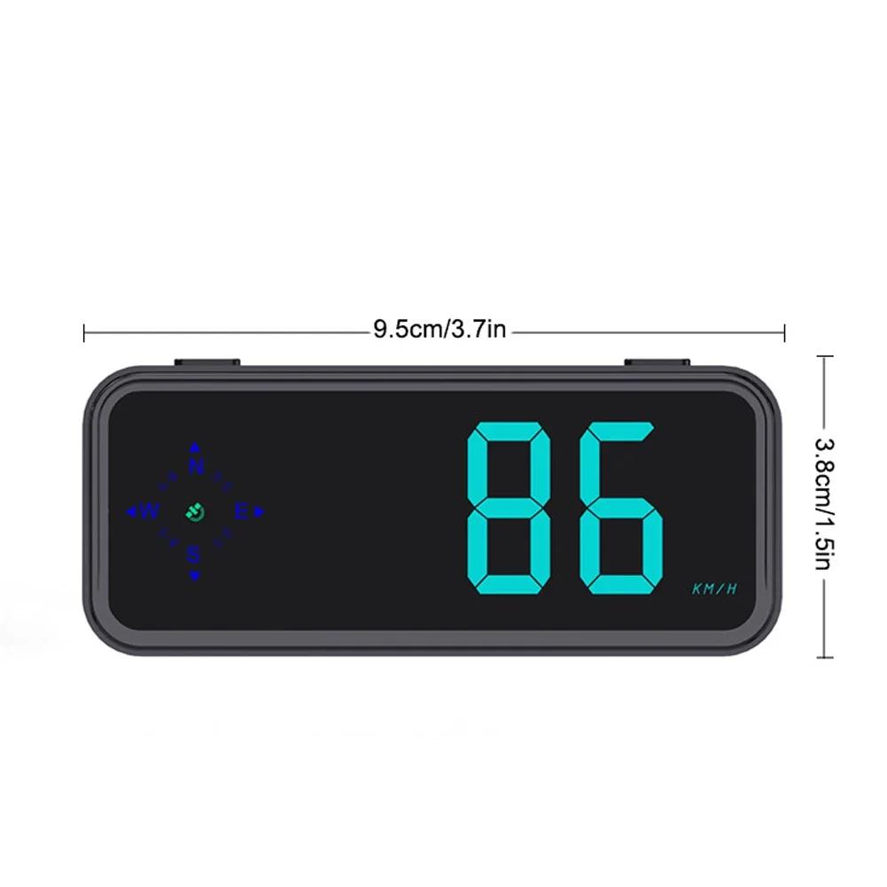 1 шт. Автомобильный проекционный дисплей с компасом, цветной светодиодный дисплей, проектор скорости на лобовом стекле, цифровой автомобильный HUD, аксессуары для автомобильной электроники
