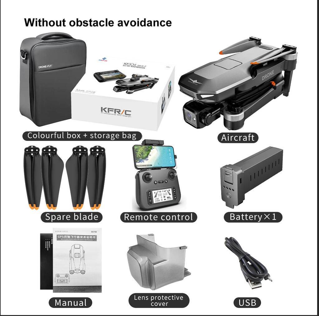 KF104 / KF104MAX2 Профессиональный Дрон WIFI 360 Обход Препятствий Сенсорный Экран FPV Бесколлекторный С 4K Камерой 3-Осевой Подвес RC Дрон