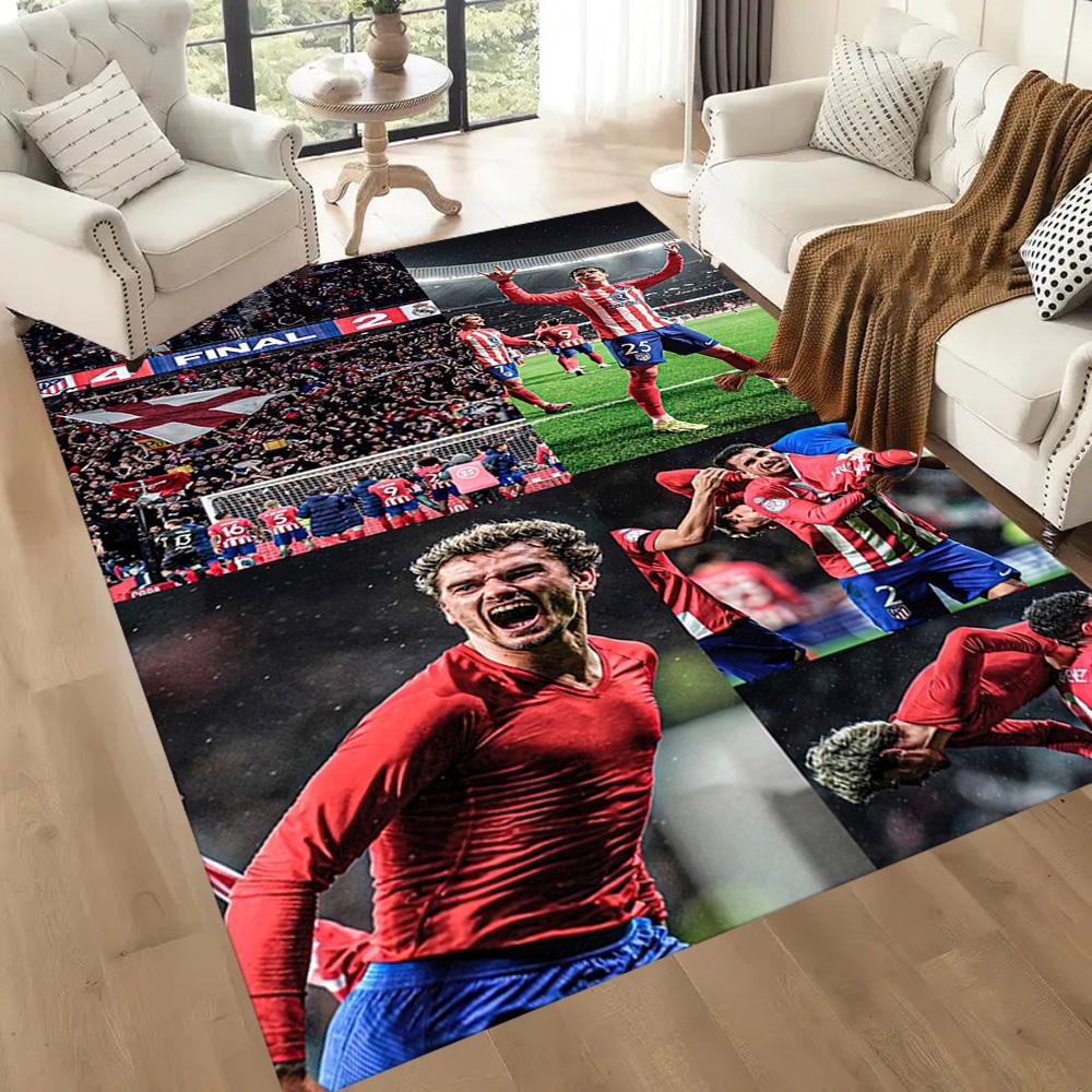 Atletico Madrid Area Rug Suitable For Study Room Bedrooms Game Room Decorate Room Antislip Carpet Decorate Offices Spiritual Gift