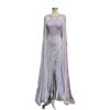 European and American sexy flying sleeves fishtail evening dress performance support banquet performance long dress LA11081