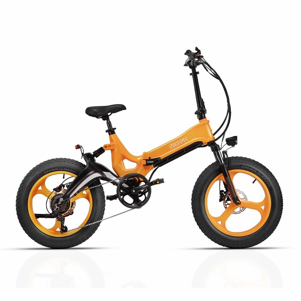 Electric Bicycle Adult MIHOGO 20" 750W Motor CIty Ebike 48V 12.8AH Max Range 100Km Load 120Kg 7 Speed NX