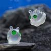 5Pcs/Bag Cute Glowing Mini Alien Doll Resin Car Ornament Micro Landscape Figurines Accessories Home Decoration Luminous Toy Gift