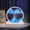 18,5 см 3D движущаяся песчаная художественная картина, круглое стекло, океан, песчаный пейзаж, песочные часы, зыбучие пески, ремесло, текучая песчаная картина, домашний декор, подарок