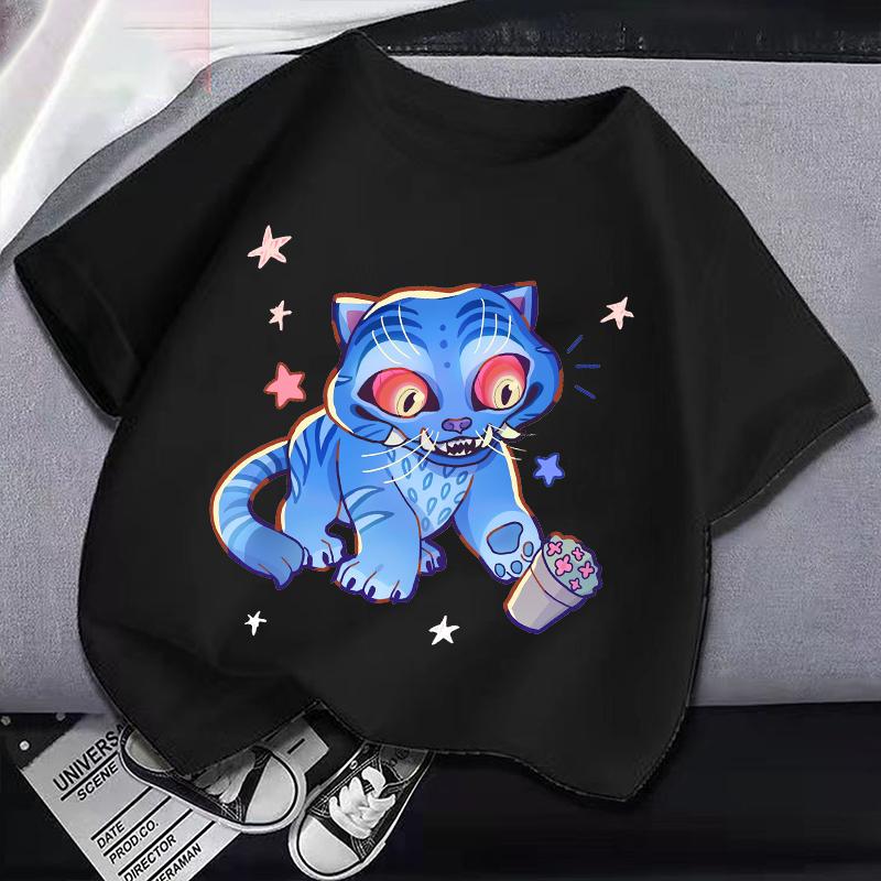 Новые детские футболки K Pop Demon Hunters с мультяшным аниме-принтом, повседневные топы с коротким рукавом для мальчиков и девочек, детская одежда