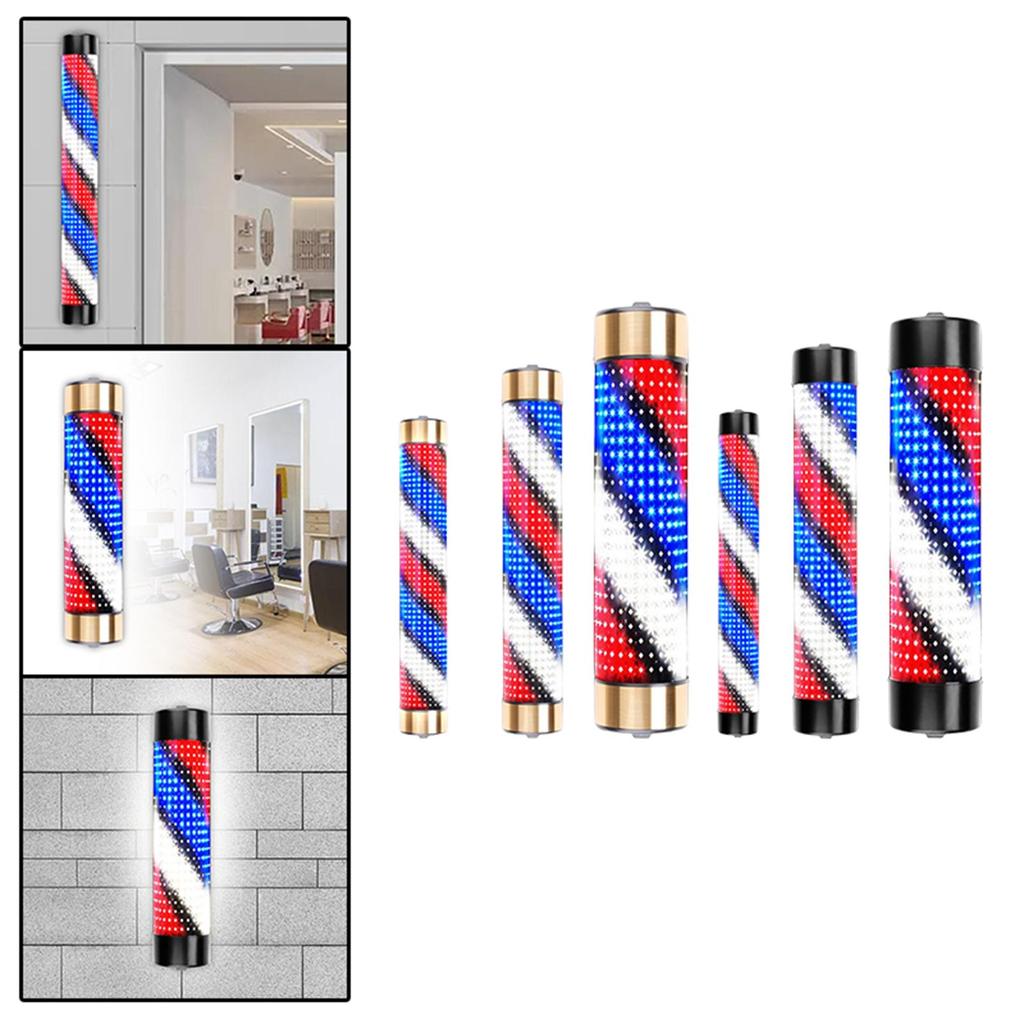 Водонепроницаемый вращающийся светильник для парикмахерской, неоновые вывески для салона красоты, настенное освещение, парикмахерские полоски