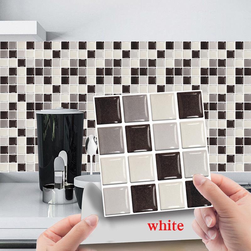 10/30/100 шт., кухонные наклейки на плитку из ПВХ, мозаика для ванной комнаты, самоклеящаяся наклейка на стену