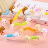 Yousheng 5/10/15/20Pcs Stress Relief Telescopic Tube Dachshund Toy Dog Flexible Tube Fidget Toy Twisting Stretch Sensory Tube Party