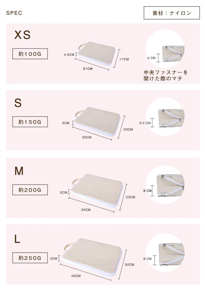 TABITORA Travel Compression Storage Inner Bag for Organizing Arrangement Packing Convenient Organizing Small Items Pouch, Bag, Pouch, Suitcases, Case,