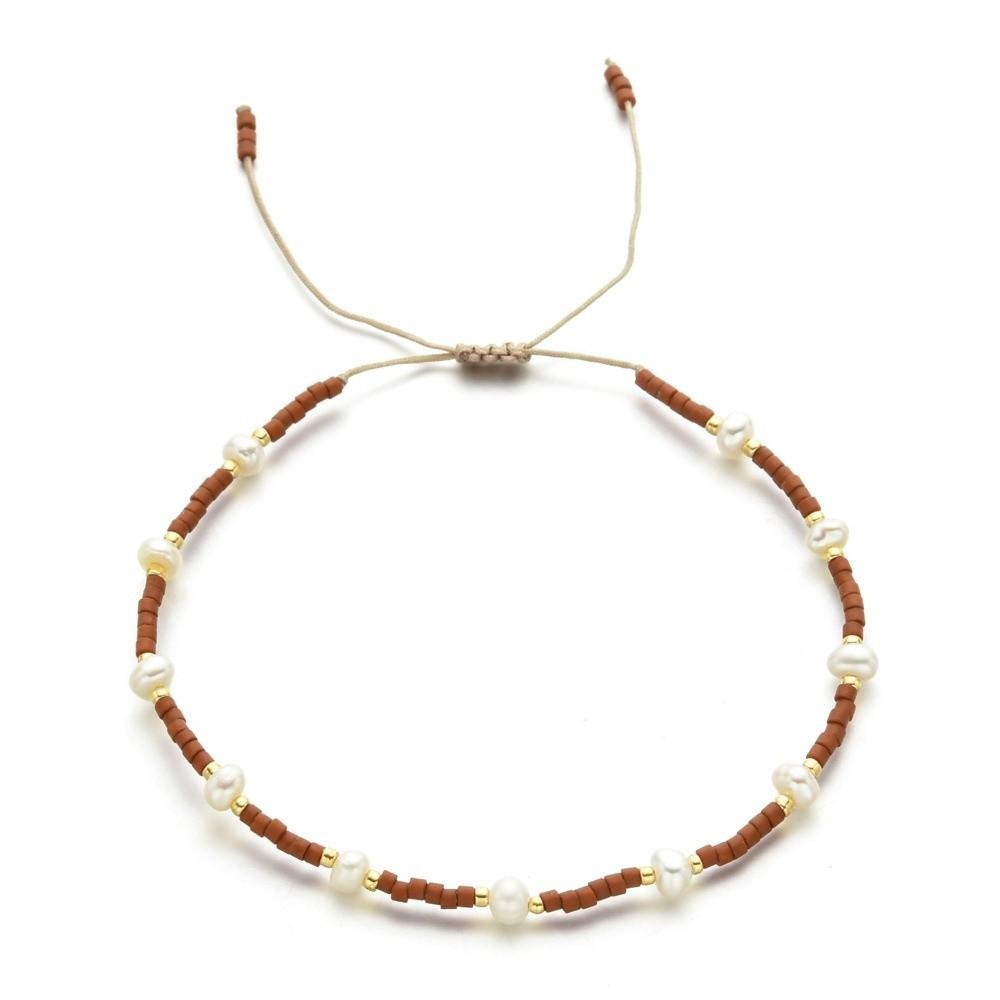 Bohemian Style Beaded Bracelet Thin Design Friendship Bracelet Hand-woven Bracelet Beach Vacation
