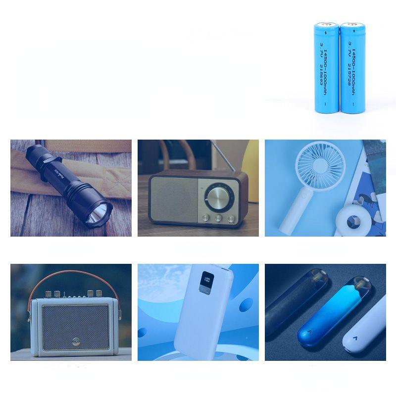 Мощная аккумуляторная батарея большой емкости 14500 850 мАч для радио