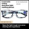 Anti Blue Light Reading Glasses Floral Print PC Frame Presbyopia Eyeglasses Fashion Cat Eye Eyewear Far Sight Glasses