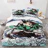 3D Hot sale anime Demon Slayer duvet cover and pillowcase kids' double bed bedding set home bedroom decor gift for boys Girl