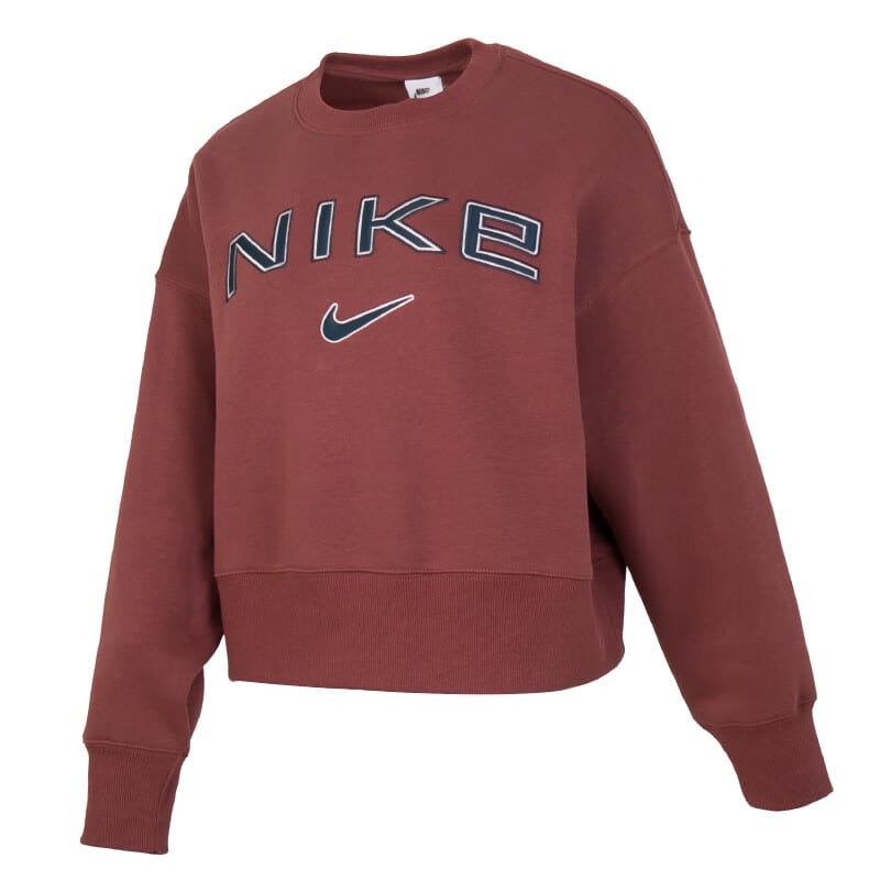 Nike Толстовки Женские Умбра Круглый вырез Умеренный FV7675-218