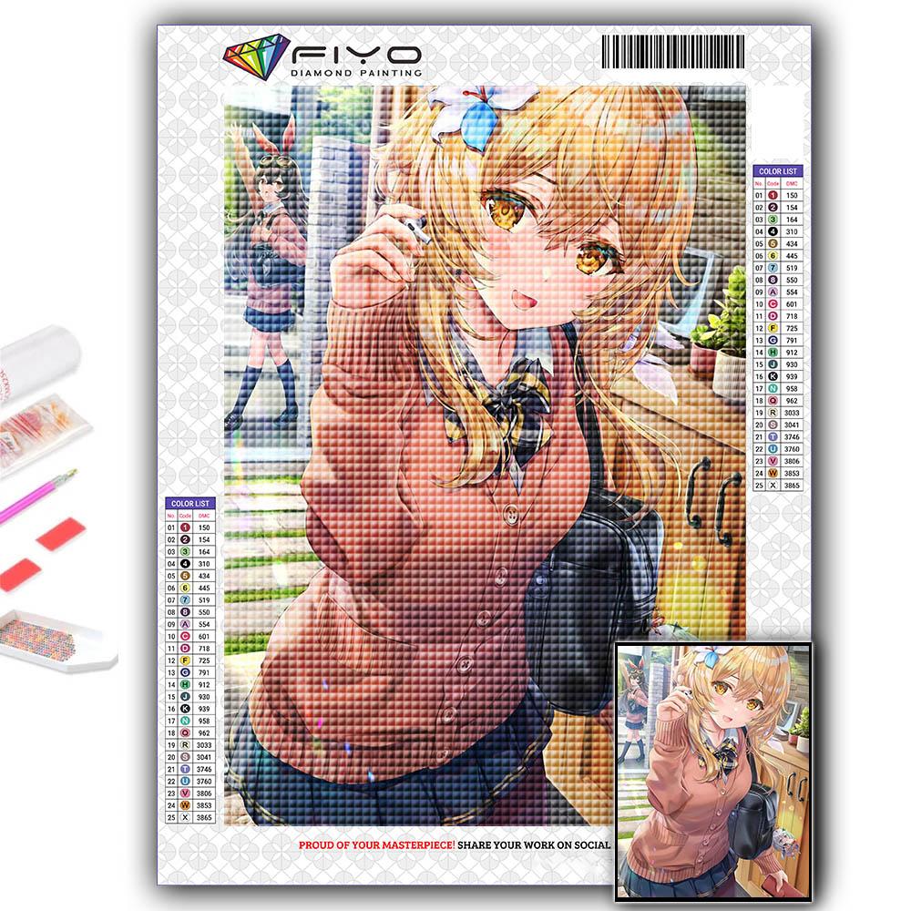 5D Алмазная картина Genshin Игровой персонаж DIY Алмазная вышивка Горный хрусталь Украшение дома