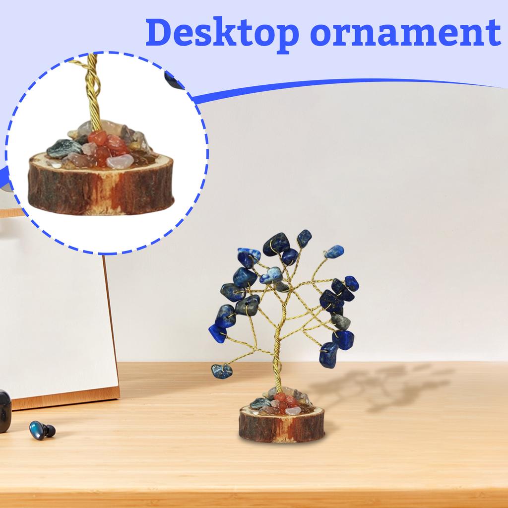 Набор «Кристальное Дерево Жизни» с деревянной подставкой, дерево для и украшения дома