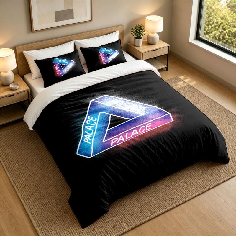 3Pcs Bedding SetCrystal Palace Soft Bed Sheet and Two Pillowcases Home Bedroom Decor