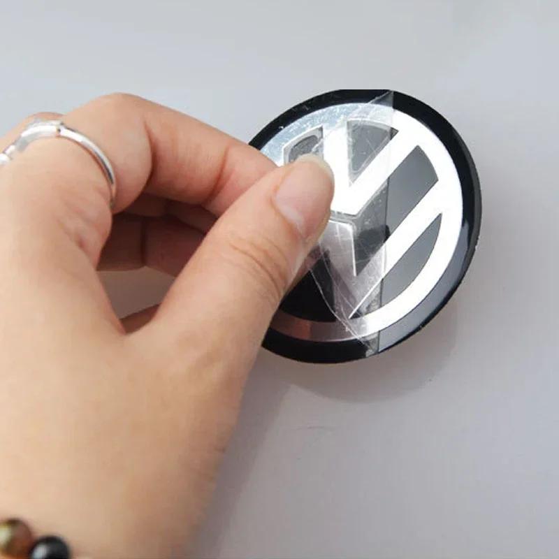 Для VW Volkswagen Jetta MK5 Golf 4 шт. 56 мм Наклейки на колеса автомобиля Центральные колпачки ступицы Значок автомобиля Наклейка Для Volkswagen GTI R-Line R