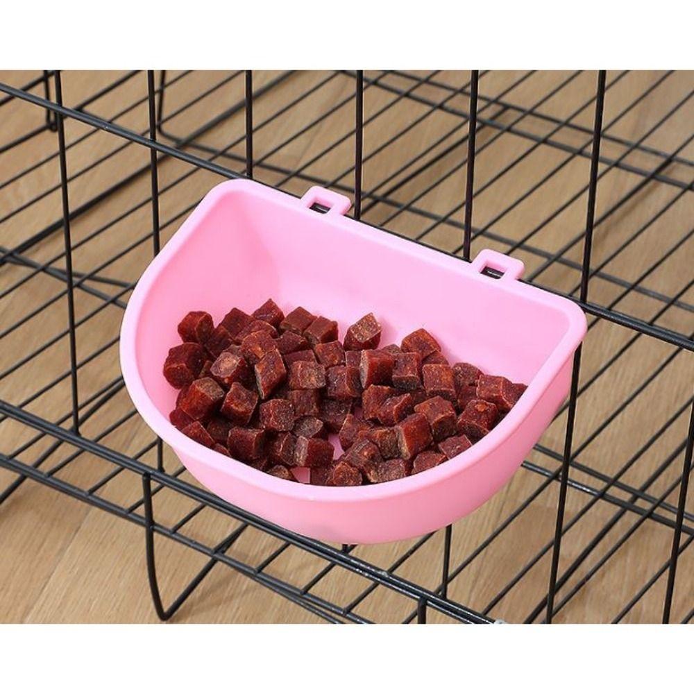 Пластиковая подвесная миска для собак Дешевая подвесная поилка для кошек Портативная пластиковая клетка для собак