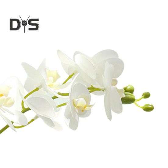 Medoc Artificial Orchid 3D Print Desktop Ornaments Plastic Bedside Living Room Simulation Plant for Office