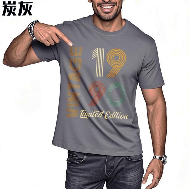 Tshirts for men Printed Unisex Teeshirt Crew Neck t shirt Brand Vintage 1990 Limited Edition Cool Boys Tee shirt Trendy Tshirt