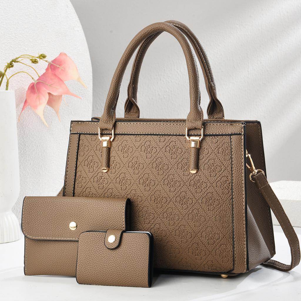 Новый высококачественный модный дамский цветочный комплект из трех предметов, большая вместимость, простая сумка на плечо «все в одном», трендовая сумка