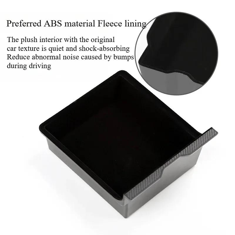 For Tesla Model Y Juniper 2025 Model 3 Highland Central Control Storage Box Armrest Box Storage Organizer Tray Car Accessories