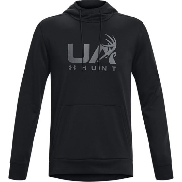 Under Armour Толстовки Мужские Черные С Капюшоном Умеренная Обычная 1375114-001
