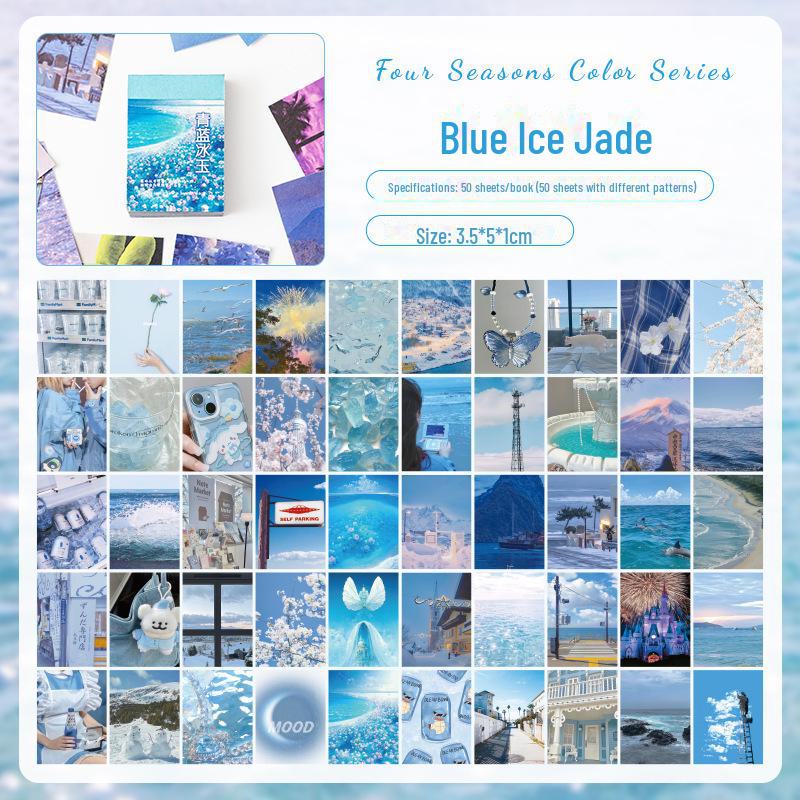 Вдохновленные детские бумажные наклейки для фона - красочный набор для самостоятельного украшения с темой четырех времен года - большая емкость