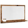 VidaXL Bathroom Mirror Cabinet Old Wood Engineered Wood, Mirror Cabinet, Mirror with Shelf, Shelf of 856197