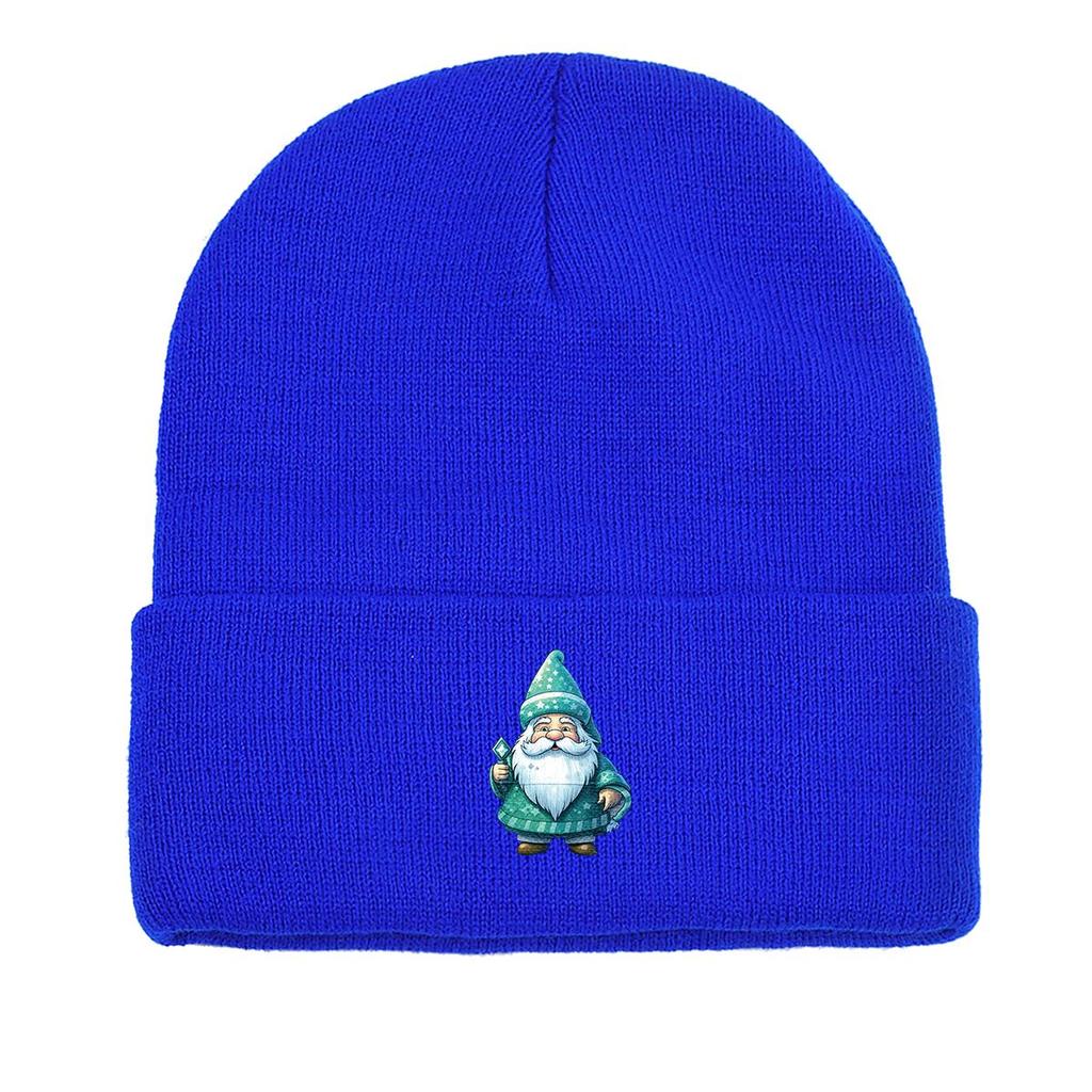 Green Dwarf Print Knit Cap Beanie, Skullies Beanies Cuff Winter Leisure Gorro Knitted Cap Beanie