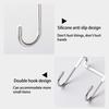 S-type Door Hanger Hook Stainless Steel Clothes Hook Door Back Wall Mounted Hook
