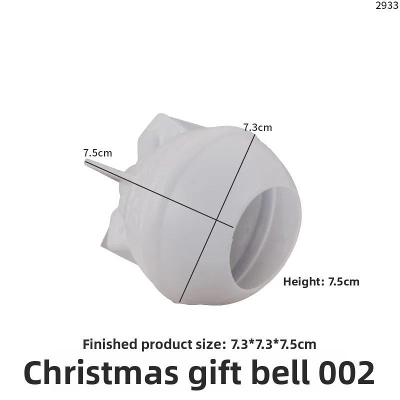 DIY Christmas Snowman Boots Socks Reindeer Bells Crystal Dropper Hanging Decor Table Candles 3D Silicone Mold