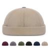 Landlord Hat No Brim Solid Color Hip Hop Hat Lightweight Breathable Soft