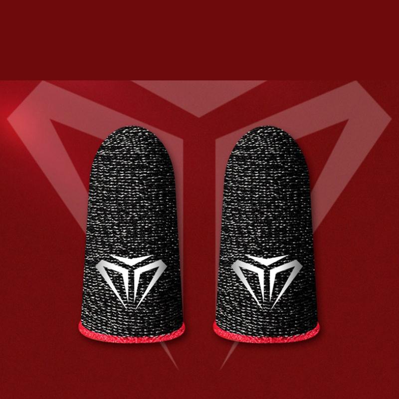 2Pcs Mobile Game Fingertip Gloves For Gamer Sweatproof Anti-Slip Touch Screen