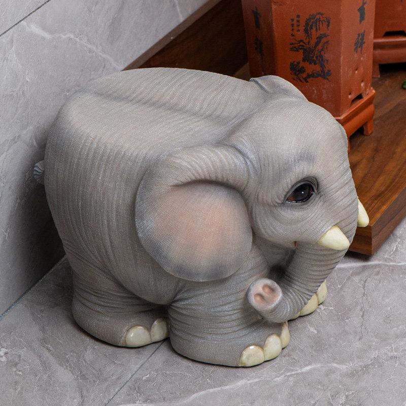 Стильная американская скамья для обуви с животными для прихожейМилый пуфик с местом для хранения для надевания обувиКреативный пуфик для гостинойКофейный столик