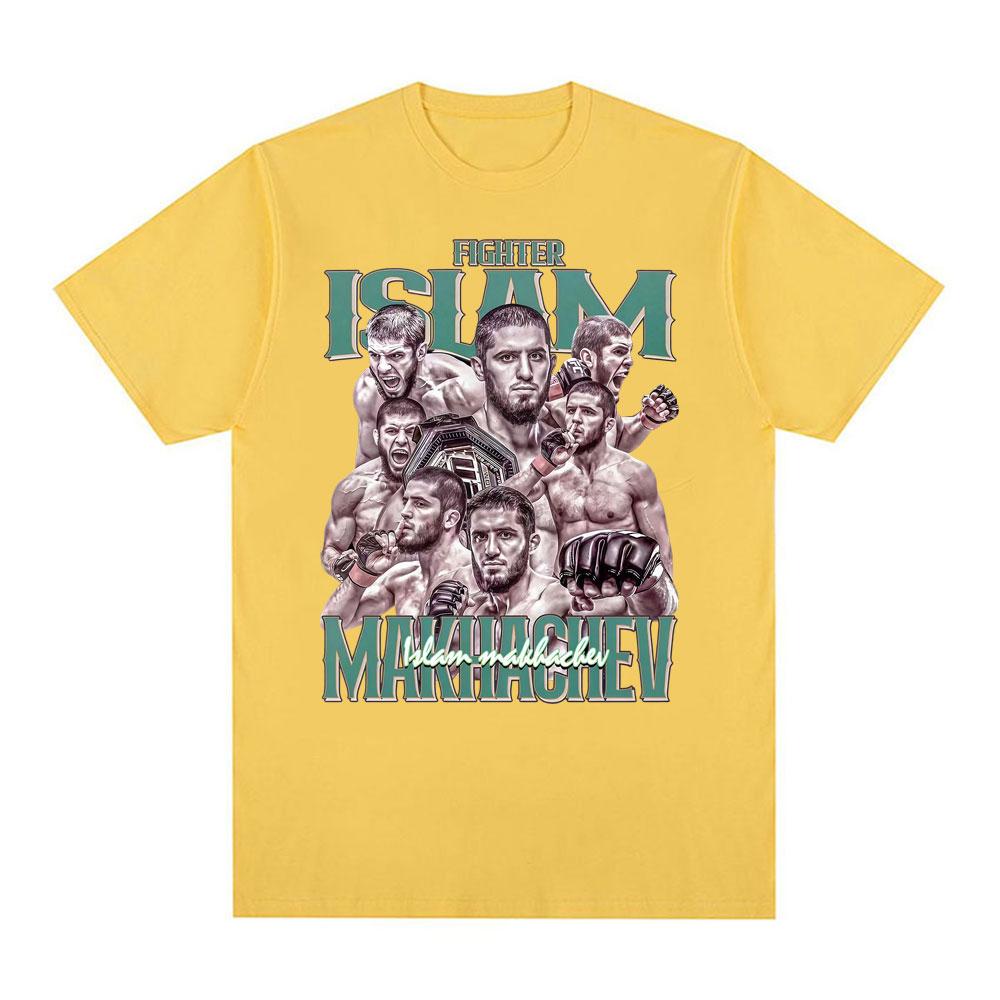 Islam Makhachev Retro Classic Graphic Tee Shirt Unisexs Clothing Harajuku Gothic Oversized T Shirt Unisex Cotton Casual Loose Tshirt