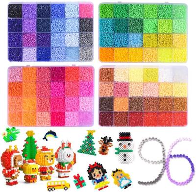 Мини-бусины Perler для глажки, 2,6 мм, прибл.. 52 000 бусин, 96 цветов, нано-бусины, DIY поделки, ручная работа, подарок на день рождения/Рождество