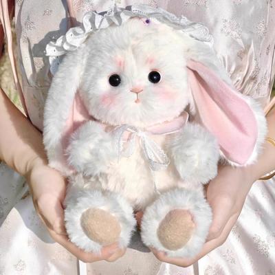 Плюшевая кукла кролик, мягкие игрушки для детей, милая игрушка кролик, пушистая мягкая игрушка кролик с мягкими ушками, пасхальные подарки на День святого Валентина