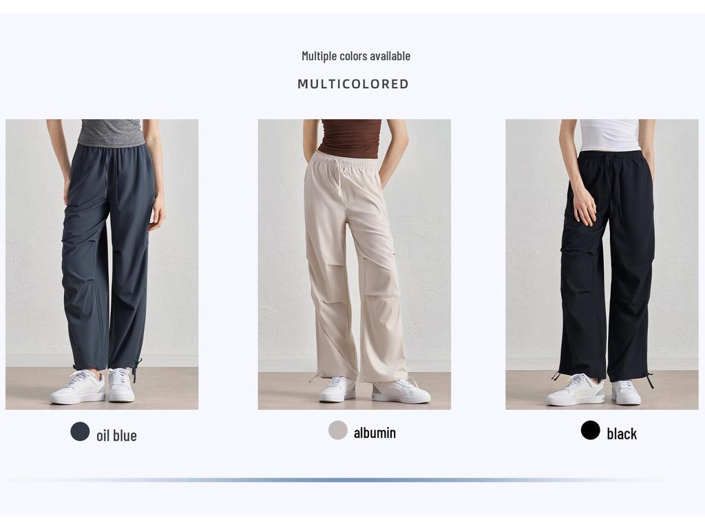 SZ Весенне-летние утягивающие джоггеры с высокой посадкой – Свободные, прямого кроя, солнцезащитные брюки для фитнеса на открытом воздухе