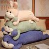 Large Lying Rabbit Long Throw Pillow Plush Toy Doll Girl Sleeping Pinch Doll Children's Rag Doll Gift
