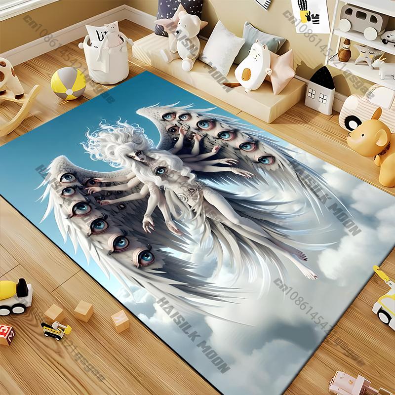 Mythological Monsters Carpet Yoga Living Room Room Decor Children's Crawling Mat Doormat Living Room Area Rug Games Floor Mat