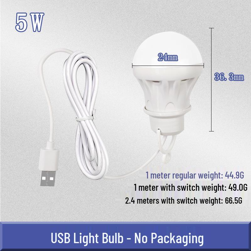 Низковольтная светодиодная лампа 5 В от USB для Power Bank и наружного использования