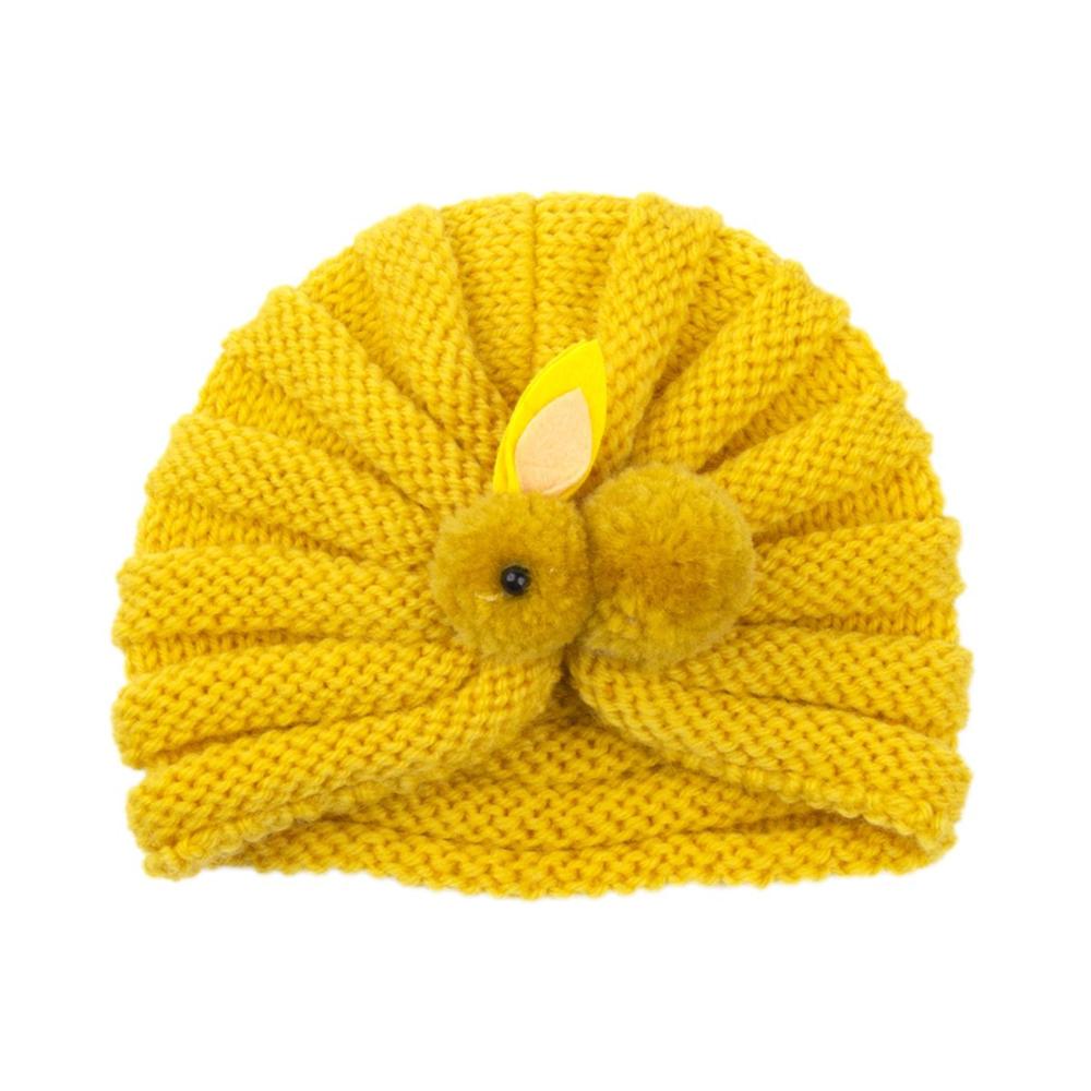Warm Winter Cold Weather Crochet Children Cute Rabbit Cap Kids Winter Beanies Children Knitted Hats