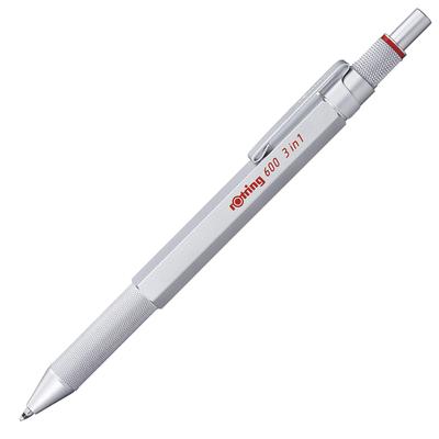 Rotring Multi Pen Silver 600 3in1 2164109 rOtring Механический карандаш Роскошный пишущий инструмент Канцелярские принадлежности Сделано в Германии Чертежная ручка Профессиональная
