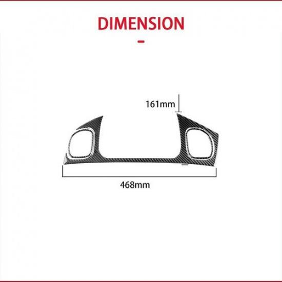 3Pcs Carbon Fiber Passenger Dashboard Cover Trim For Chevrolet Corvette C5 98-04