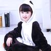 Unisex Anime Kigurumi Pajamas Panda Cosplay Costume Hoodies Party Fleece Sleepwears Nightwear
