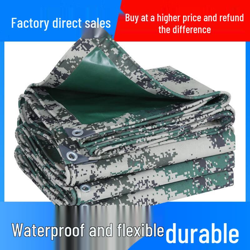 Thickened Camouflage Waterproof Canvas Tarp